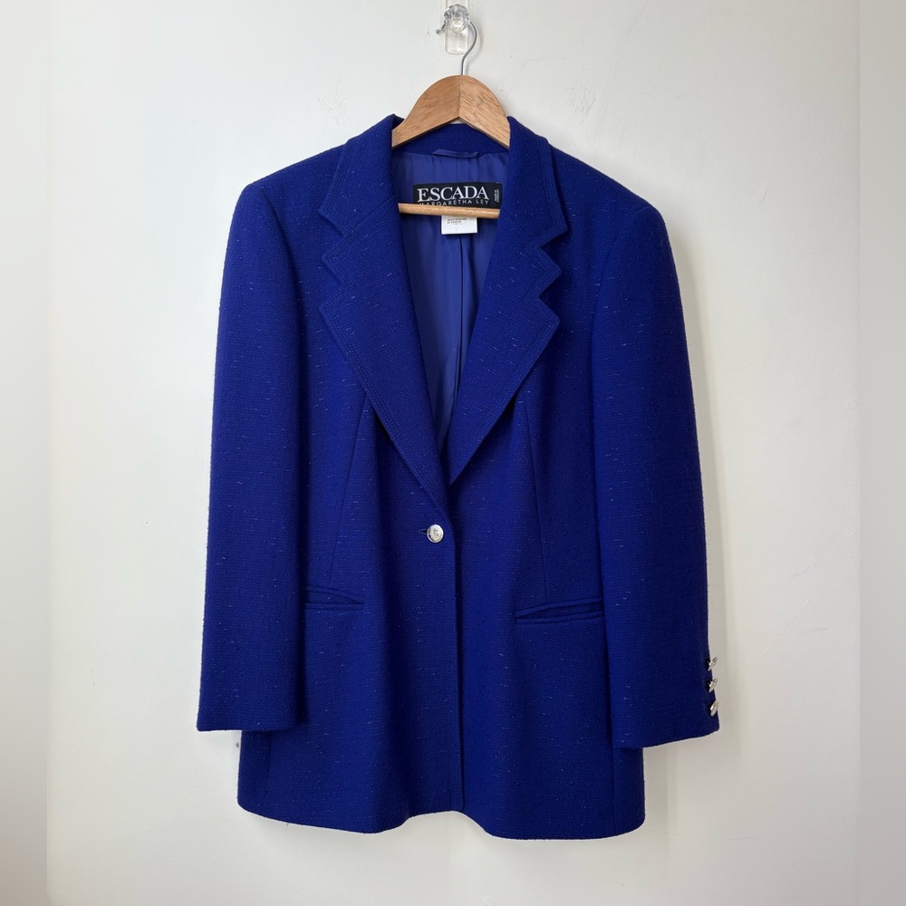 Vintage Escada Holiday Sparkle Blazer - Picture 13 of 16